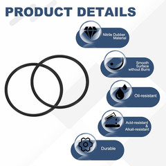 50Pcs AS-026 O-Rings, Nitrile Rubber O-Rings 1-1/4″ ID, 1-3/8″ OD, 1/16″ Width r
