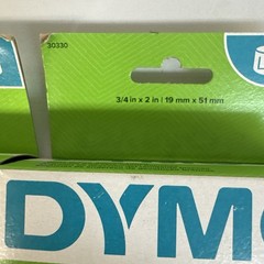 2 – Dymo 3/4″ X 2″ White Return Address Labels 30330 (500 labels)