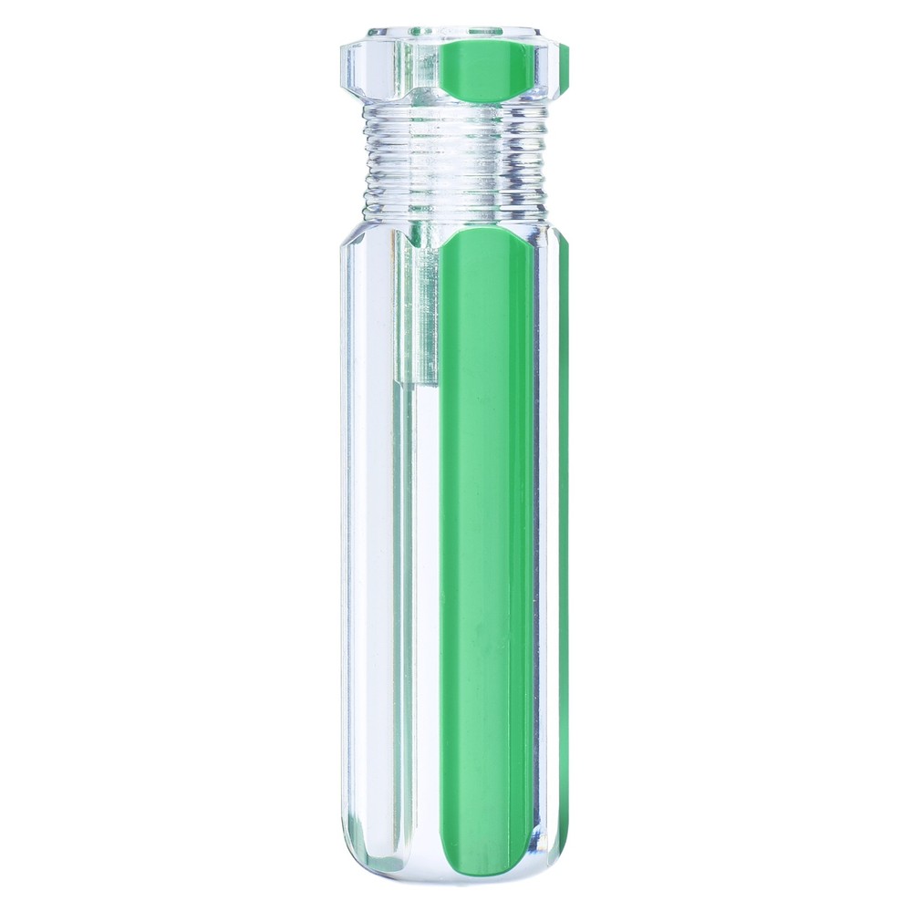 Pre-Drilled Blank Screwdriver Handles 6.2mm Hole 90mm Length, Clear Green