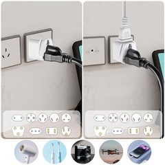 2 Pack US to Argentina Uruguay Australia Brazil Travel Adapter Type I N