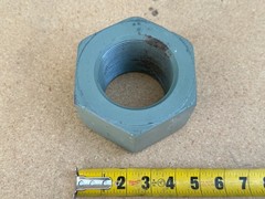 Massive Industrial Hex Nut 4 1/2” x 3” Door Stop Large Giant Crane 9 Pounds
