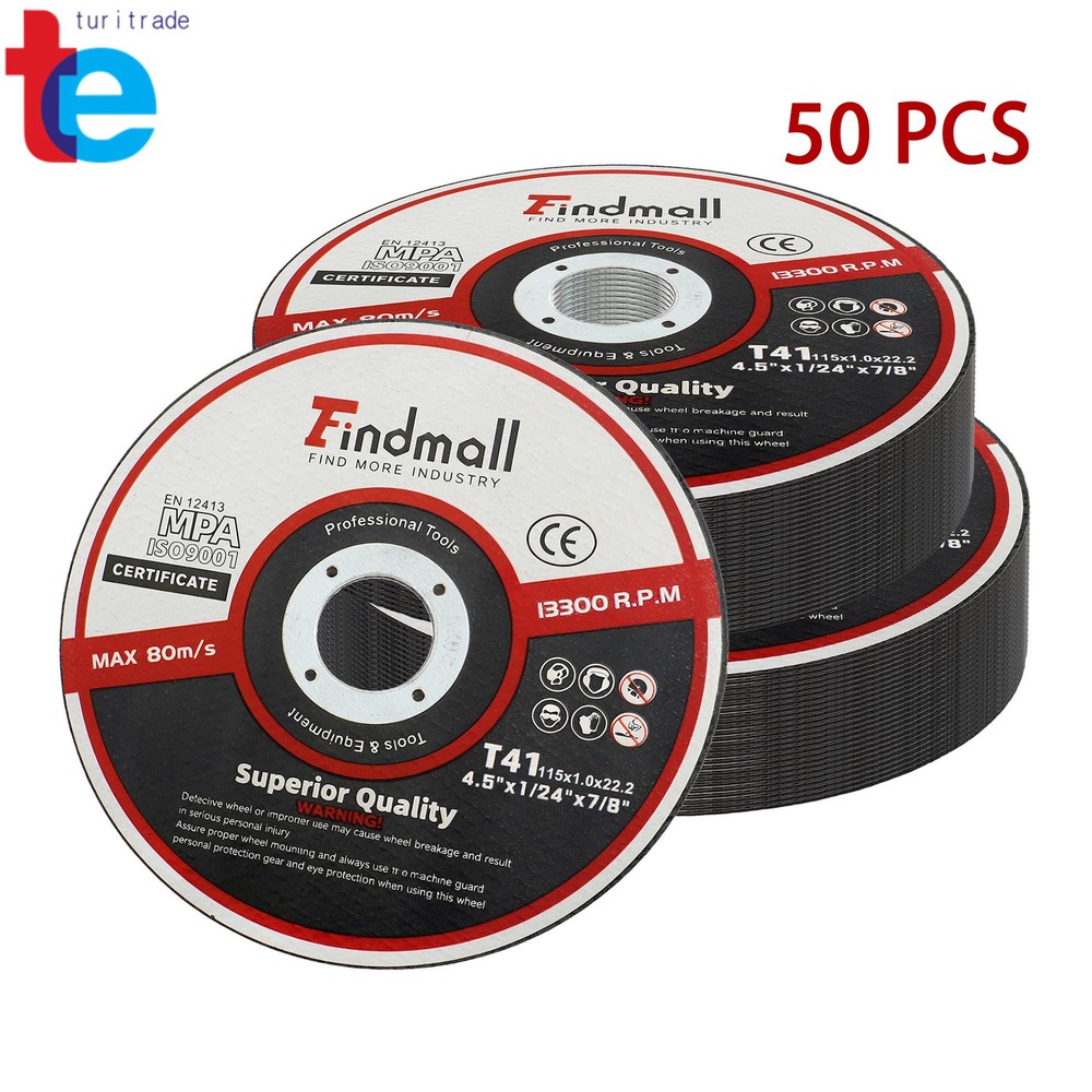 4-1/2 Inch Cut Off Wheels 4.5″ x 0.04″ x 7/8″ Aluminum Cutting Disc Pack of 50
