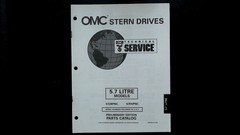 OMC 5.7 Litre Stern Drives Parts Catalog 572BPNC 57FAPNC 1995