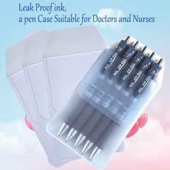 Pack of 10 Pocket Protectors, Heavy PVC Pen Holder Pouch, White