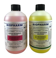 Biopharm pH Calibration Solution Kit (2) 500 mL Bottles pH 4 and pH 7