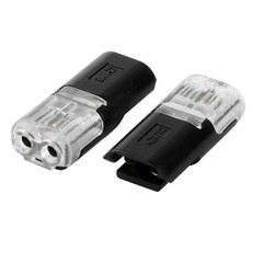 50 PCS Double-Wire Plug-in Cable Snap Connector Terminal Block w/ Locking Buckle