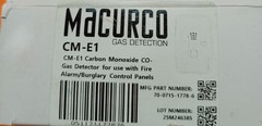 Macurco CM-E1 Gas Detection White