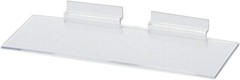 50 Slatwall Shelves Shelf Shoe 4″ x 10″ Display Flat Styrene Clear Acrylic