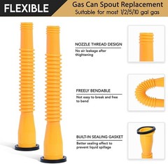 USA 3 Replacement Gas Can Spout Nozzle Vent Kit , Plastic Gas Cans Old Style Cap