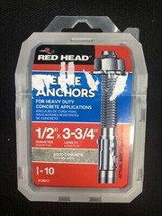 13017 Red Head 10-Pack 3-3/4-in x 1/2-in Wedge Anchors 12017