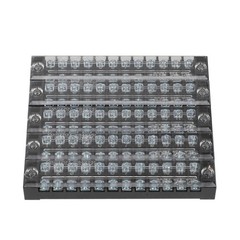 5Pcs Dual Row 12 Positions Screw Terminal Electric Barrier Strip Block 15A 600V