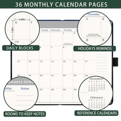 2026-2028 Pocket Calendar/Planner – 3 Year Monthly Pocket Calendar
