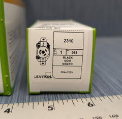 10 Pack Leviton 2310 Grounding Receptacle Black 20A 125V 2P L5-20R