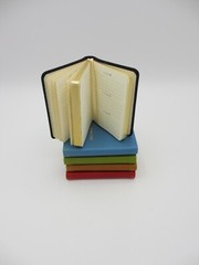 BIRTHDAYS Mini Datebook Notebook Leather Bound Soft Cover Perpetual Calendar