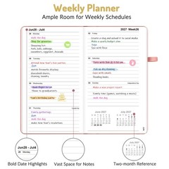 Pocket Planner 2026-2027, Weekly Monthly Planners for Purse, 3.5″ x 6″, July 202