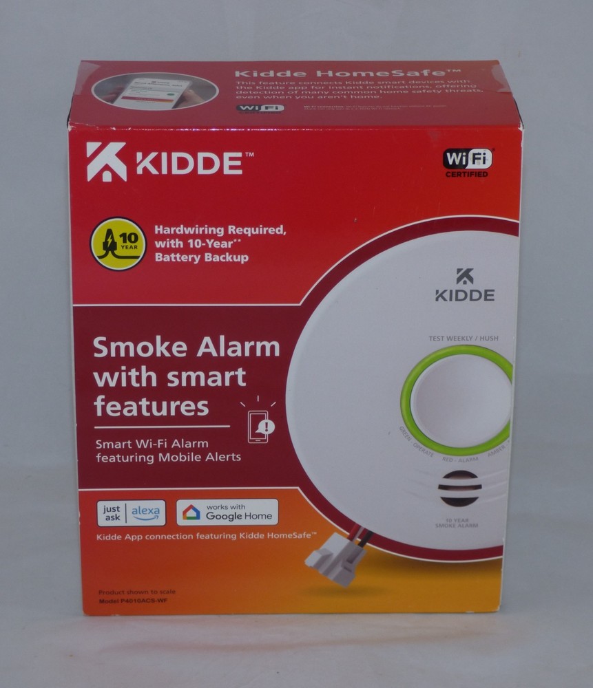Kidde Smart Hardwired Wi-Fi Enabled Smoke Detector 21032064 NO MOUNTING SCREWS