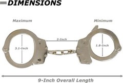 Stainless Steel Heavy Duty Handcuffs-Law enforcement Gear