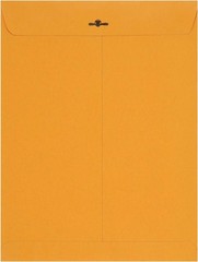 Clasp Kraft Envelopes for Documents, Gummed Mailing Envelope, 9″ X 12″, 100-Pack