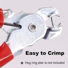1000Pcs 1/2″ Hog Rings, Galvanized Hog Rings for Auto Upholstery Furniture 