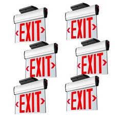 Red LED Exit Sign – Double-Sided, Hardwired, UL Listed for Business Use