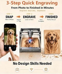 K15 Pro Laser Engraver 10W-Laser Engraving Machine for Coated Metal Wood Acrylic
