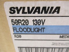 Case of 60 Sylvania Floodlights Indoor Medium Base 50w R20