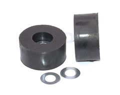 2 3/8″ x 1 1/4″ XXL HD Black Rubber Feet for Equipment, Truck Doors, Compressors