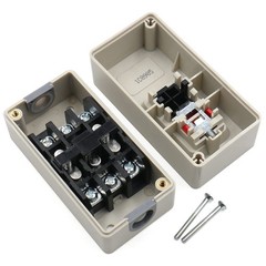 3 Phase on off Push Button Switch, 220V/240V 30A Industrial Motor Starter Switch