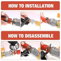 160X Single Ear Hose Clamps 304 Stainless Steel Crimp Hose Clamp Crimp Tools Kit