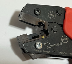 Molex RHT-640012800E Hand Crimper Crimping Tool 10-12 AWG AviKrimp Terminal