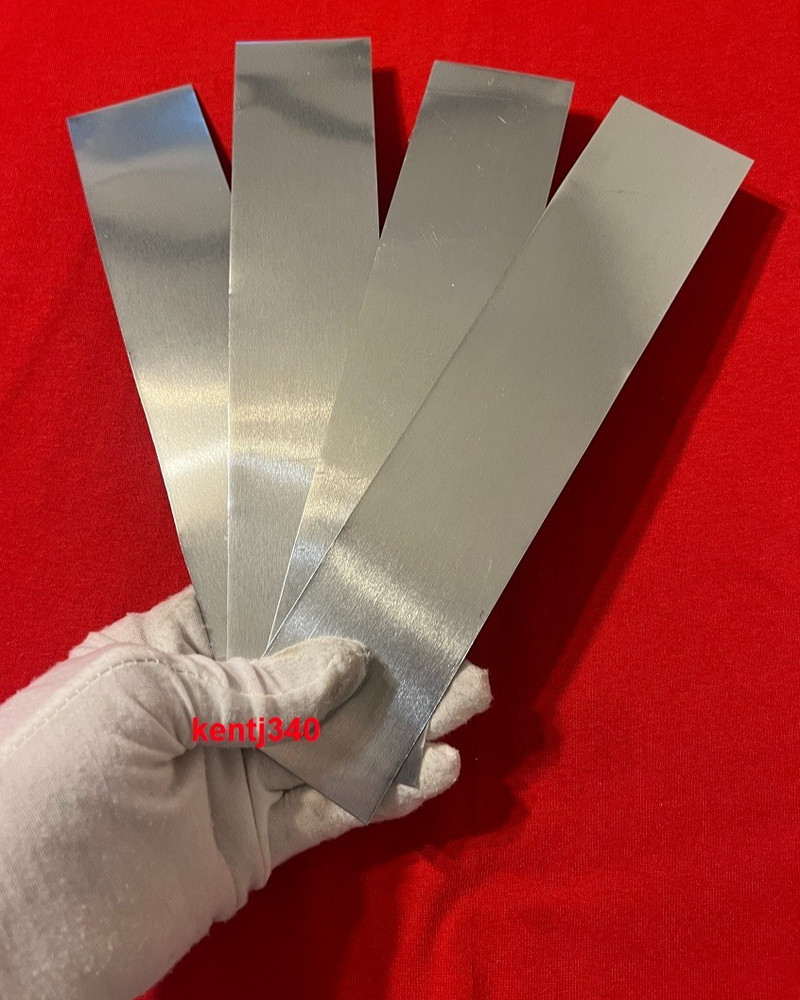 Pure Zinc Sheet Anode, .02x2x10″ for Plating Kit, Jewelry Making 4 pcs, 0.41 lbs