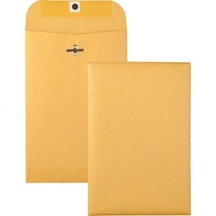 100 Pcs CLASP ENVELOPES 6×9 28lb Kraft Shipping Mailing Gummed Business Manila
