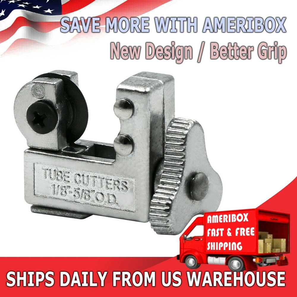 Mini Pipe Tubing Cutter 1/8″ to 5/8″ OD Copper Brass Aluminum Cutting HVAC Plumb