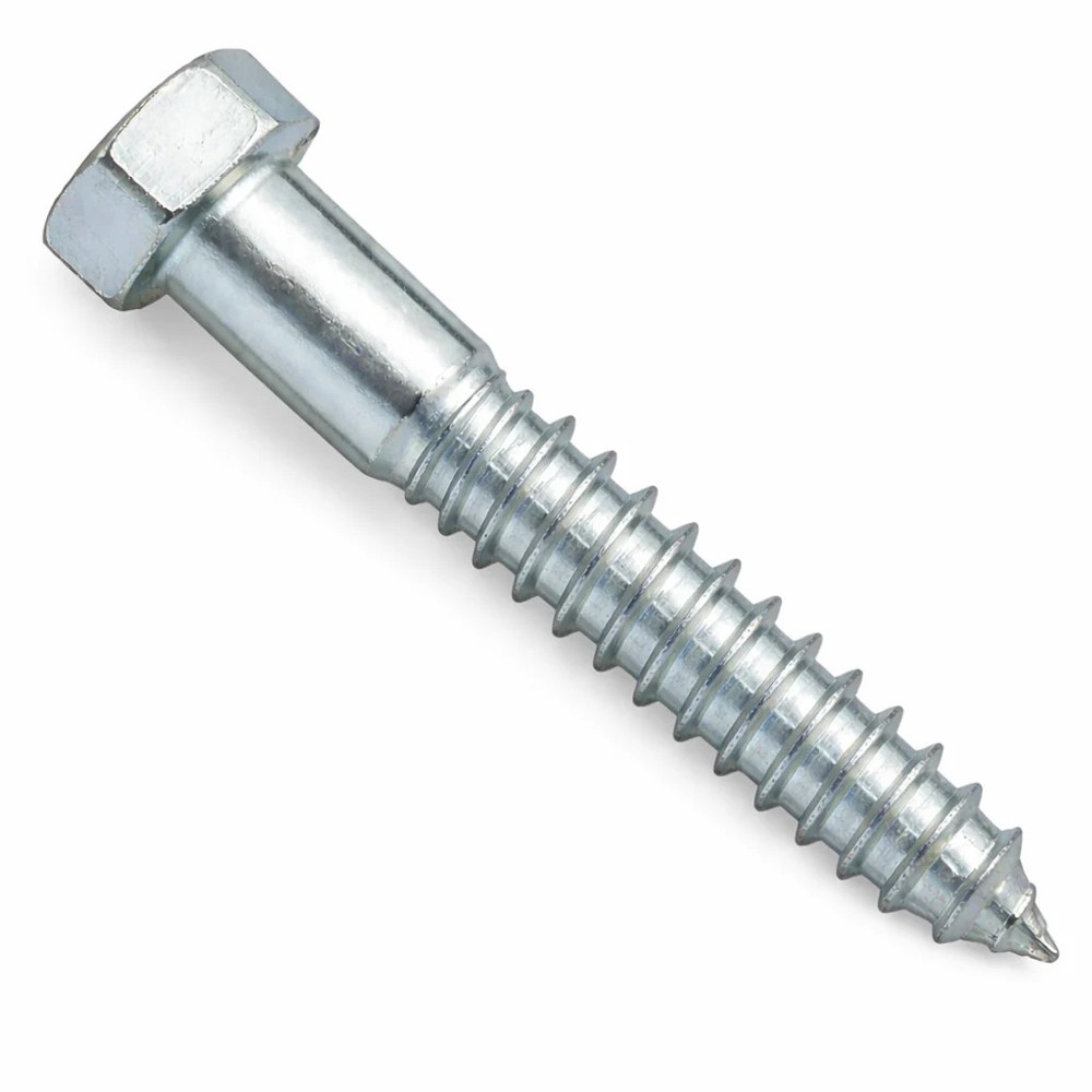 BULK BOX! 3/4″-4 1/2×4 1/2″ Hex Lag Screw Low Carbon Zinc CR+3 50pcs