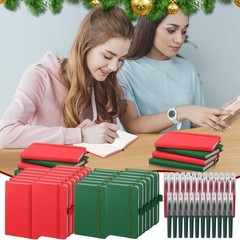 25 Sets Small Notebook with Pen Bulk 5.6” x 3.7” Mini Notebooks and Pens Le…