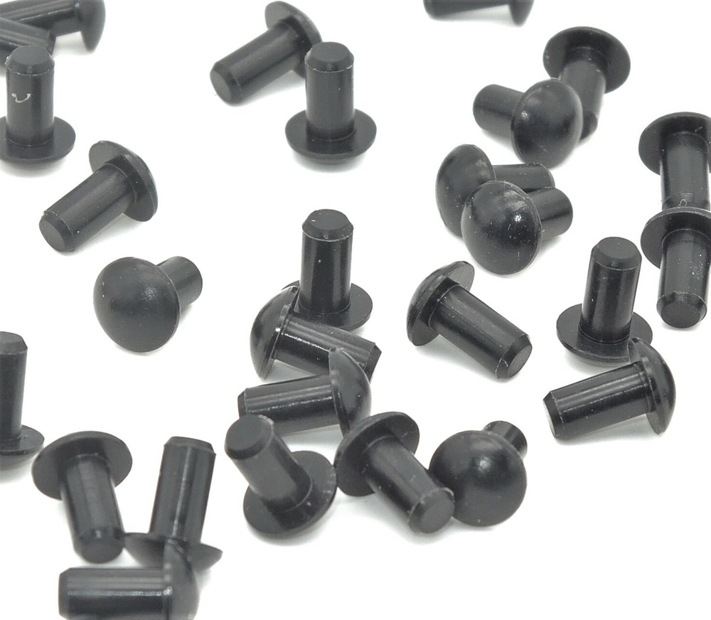 Push in Rubber Feet Fits 5/32″ Hole x 1/16″ Tall x 5/16″ Diameter Dome Head