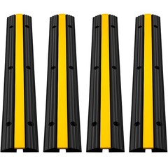 4 Pack Heavy Duty Cable Protector Ramps 22046 LBS Load Capacity Driveway