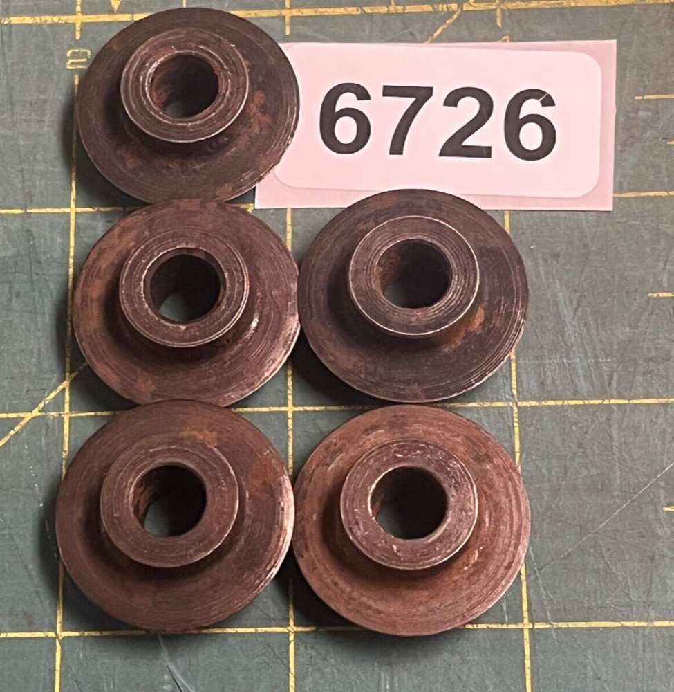 Lot 5 Pieces: Unused Ridgid Pipe Tubing Cutter Wheel: E-2358 (6726)