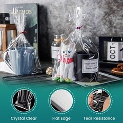 2-Mil Expandable Gusseted Poly Bags Clear Polyethylene Multiple Sizes LDPE