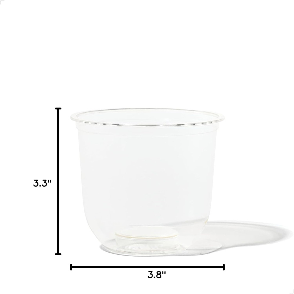 NATURAL Arc – Plant Based Clear Cold Cups 12 Oz – Plastic Alternative for Par…