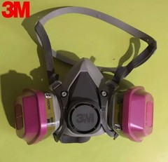 3M Half Face RESPIRATOR MASK 6200 and 2 Multi Gas Vapor Cartridges 60926 – Set