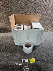(QTY 18)Narrow Banding Stretch Wrap Film Clear/Non-Transparent 3″x 650′ x100 Ga.