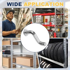 50 Pack Pallet Rack Drop Pin, 0.27 Inch Round Head S-shaped Bolt Universal Pins