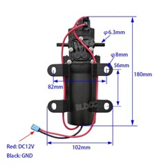 2PCS DC12V Water Pump 60PSI Self Priming Sprayer Diaphragm Pump Automatic Switch