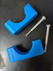 Swagelok 304-S6-PP-24P Bolted Plastic Clamp Pipe Support Kit, 1 1/2 in. Pipe