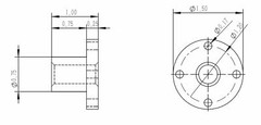 1/2-10 Stainless Steel ACME Threaded Rod Lead Screw w/ Brass Nut 12″ 24″ 36″ 48″