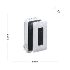 ML500W Single-Gang Mount 16-in-1 Flat Nonmetallic Weatherproof White 1 Pack