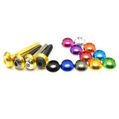 10Pcs Countersunk Washers Fairing Fender Washer M2 M3 M4 M5 M6M8 Aluminium Alloy