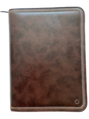 Franklin Covey 7-Ring Classic PVC Zip Brown Binder Organizer Planner 41865 NWT
