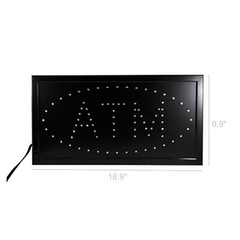 LED ATM Sign Flashing ATM Sign Animated ATM Light Box Window Sign ATM Machine